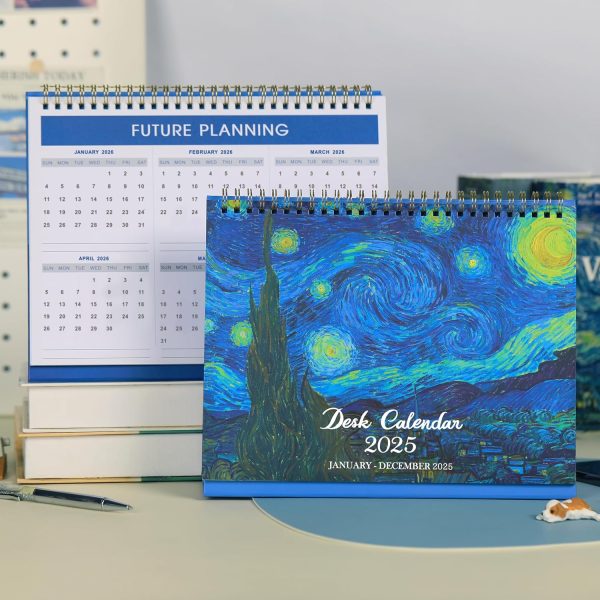 2025-2026 Desk Calendar - JUL 2025 - DEC 2026, Standing Flip Desktop Calendar 2025-2026, 18 Months Desktop Calendar, 9.8" x 8.3", Thick Paper - Image 8