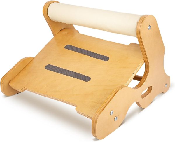Wooden Under Desk Footrest – Ergonomic Foot Rest with 3 Height Options & Adjustable, Anti-Slip Surface and Soft Crossbar Foot Rest for Under Desk at Work for Improved Posture, Home & Office - Image 8